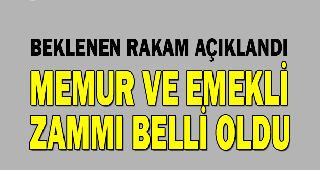 Memur Emekli Zammı Belli Oldu… - Bafra Haber |Bafra Haberleri | Brt ...