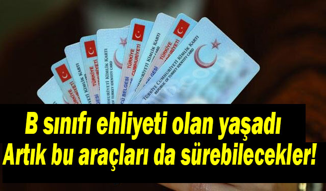 B Sınıfı Ehliyeti Olanlar,artık Bu Araçları Da Sürebilecekler! - Bafra Haber |Bafra Haberleri ...