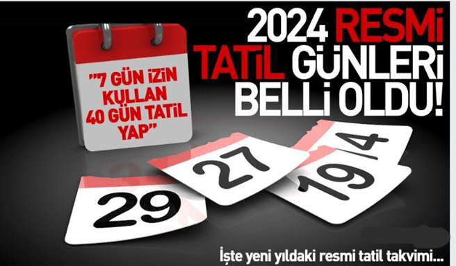 Y L Resmi Tatil G Nleri Belli Oldu G N Izin Kullan G N