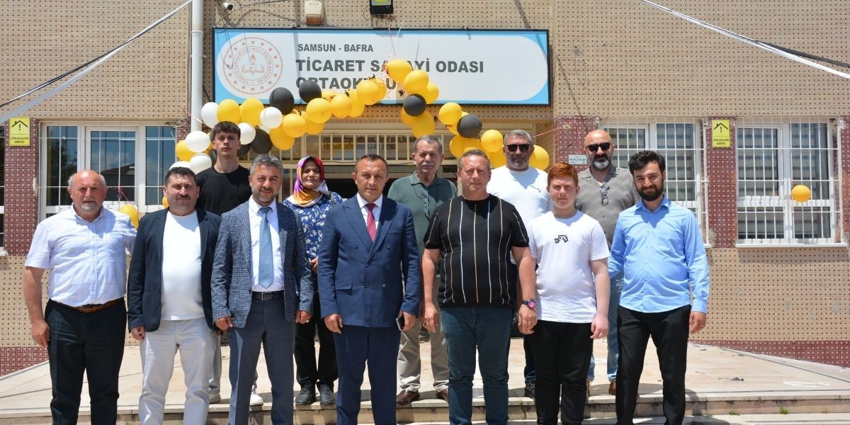 Karadeniz Rumeli Federasyonu Heyetinden Bafra TSO Ortaokulu’na Ziyaret
