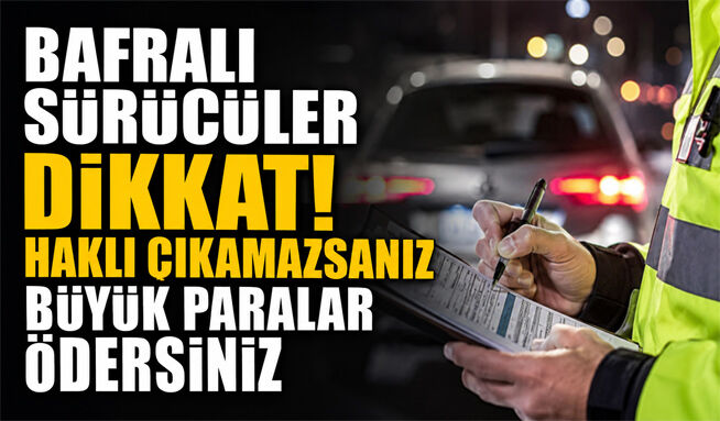 Bafralı sürücüler dikkat!Haklı çıkamazsanız büyük paralar ödersiniz