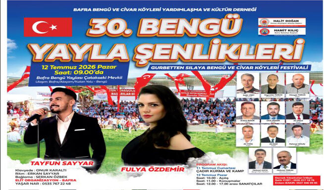 30.Bengü yayla şenlikleri