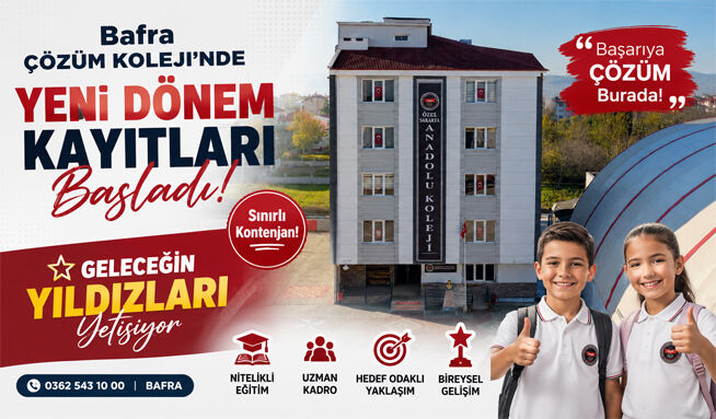 Özel Bafra Anadolu Koleji’nden Yeni Dönemde Avantajlı Kayıt Fırsatları: 10 Yıllık Tecrübeyle Geleceğe Güvenle