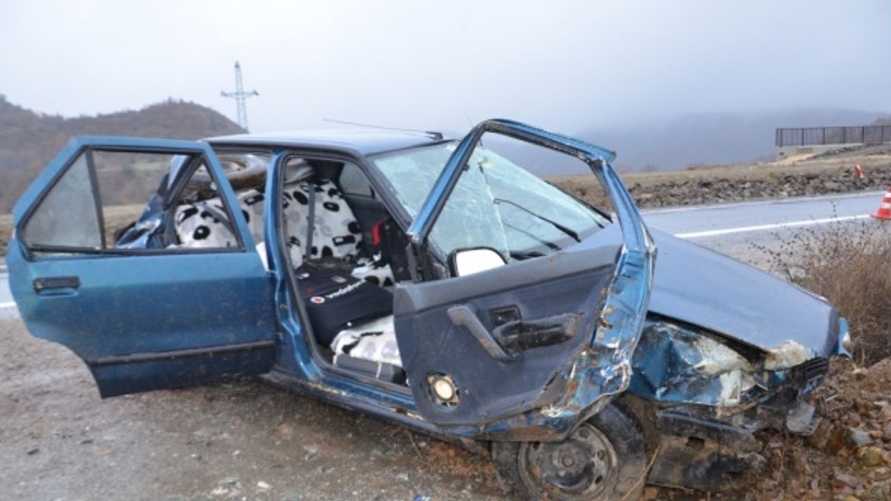 Hanönü'de trafik kazası: 2 yaralı