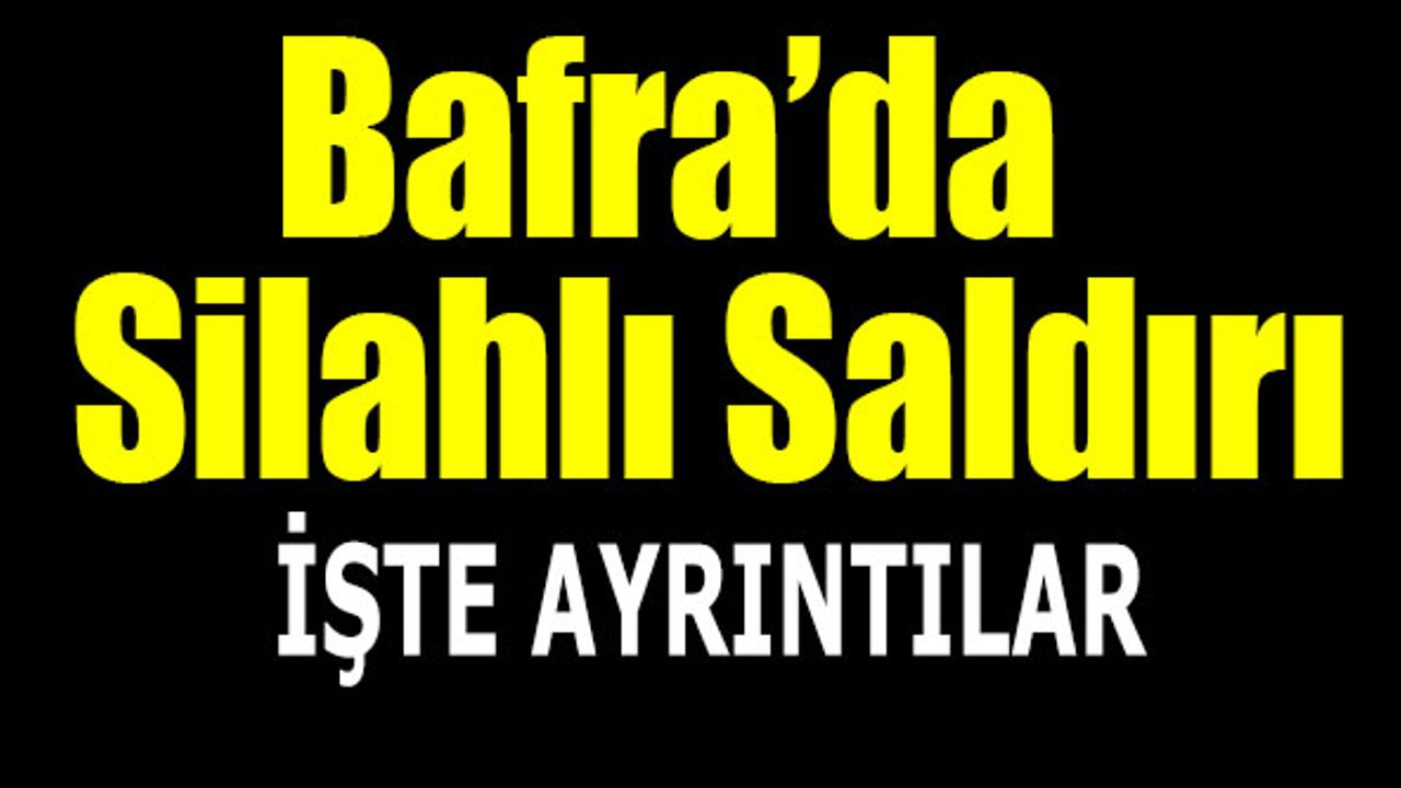 Bafra’da Silahlı Saldırı…1 Yaralı