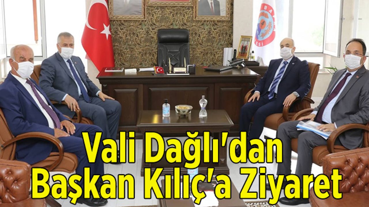 Vali Dağlı'dan Başkan Kılıç'a Ziyaret-Bafra Haber
