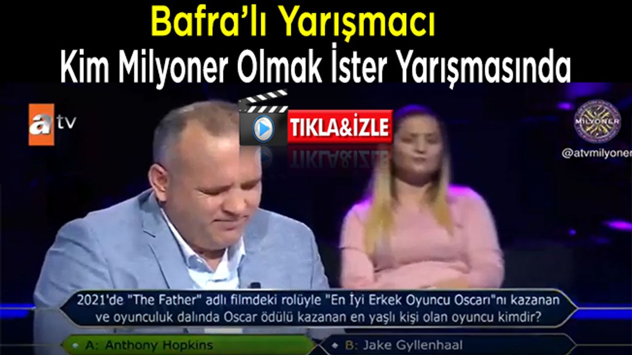 Bafra’lı Yarışmacı Kim Milyoner Olmak İster Yarışmasında Hayaline Kavuştu