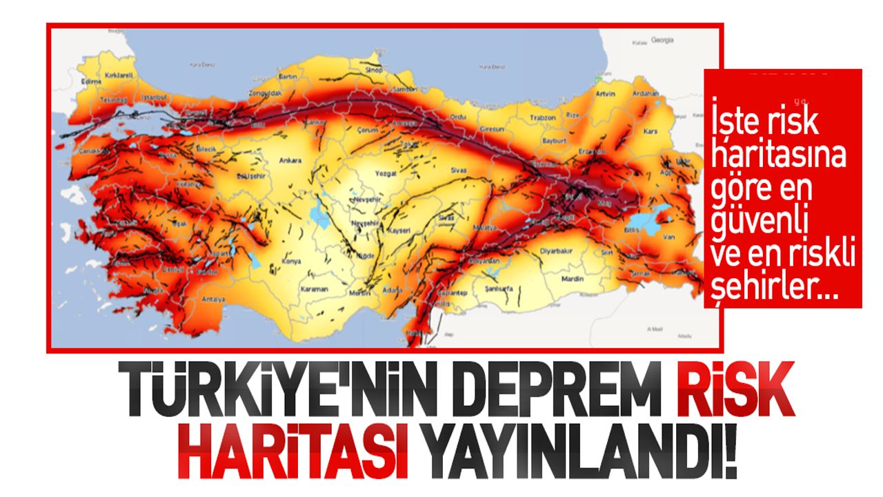 Türkiye’nin deprem risk haritası yayınlandı! İşte Samsun’un deprem risk haritası