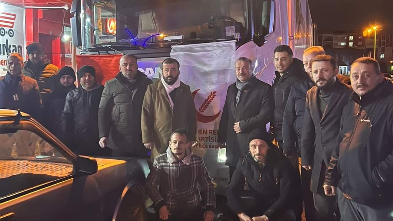 Yeniden Refah Partisi Bafra İlçe Teşkilatından Yardım
