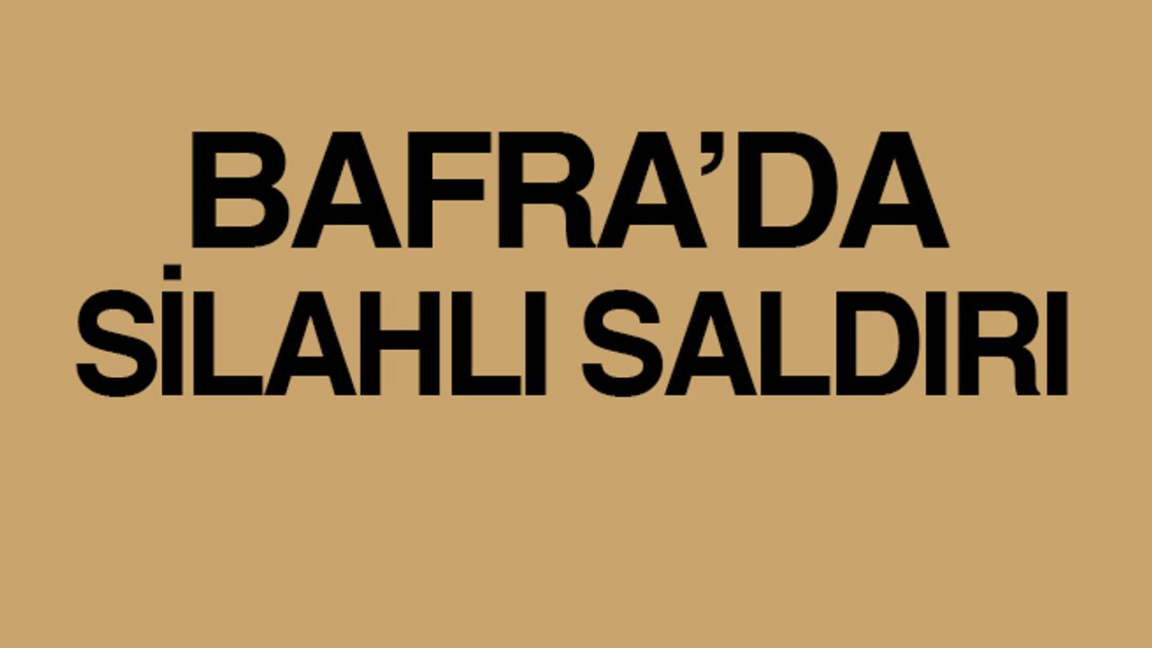 Bafra’da Silahlı Saldırı Gerçekleşti