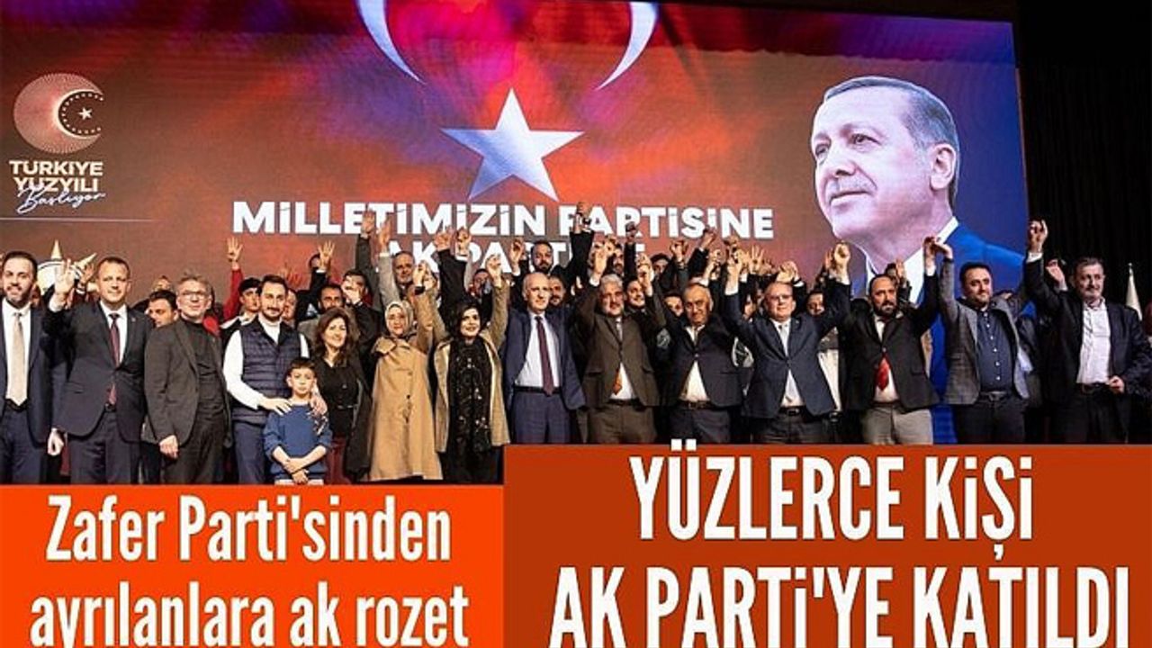 Zafer Parti'sinden istifa edenler AK Partiye katıldı