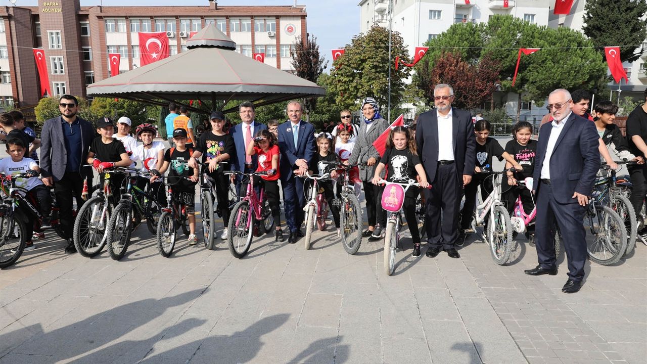 Bafra Belediyesi Cumhuriyet Bisiklet Turu Bu Yıl Bambaşkaydı