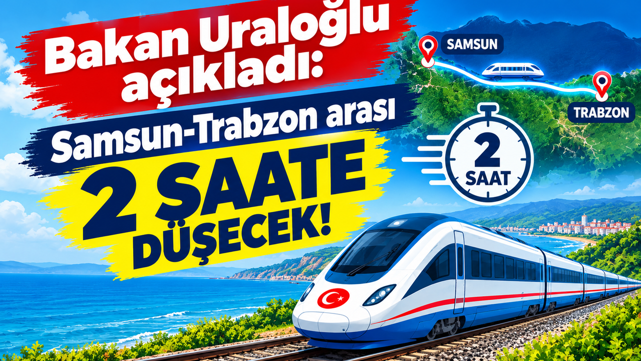 Bakan Uraloğlu açıkladı: Samsun-Trabzon arası 2 saate düşecek!
