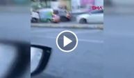 Trafikte tartıştığı sürücüye kazmayla saldırdı!
