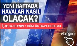 Bafra’da hava durumu 7 günlük