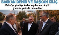 Başkan Demir ve Kılıç Çalışmaları yerinde inceledi