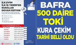 Bafra TOKİ 500 sosyal konut projesinde kura çekimi ne zaman?
