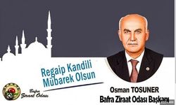 Ziraat Odası Başkanı Osman Tosuner’den Kandil Mesajı