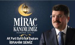 Başkan Semiz’den Miraç Kandili Mesajı