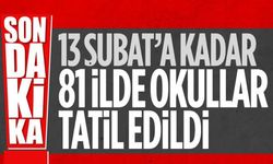 Son dakika... Tüm Türkiye'de okullar 13 Şubat'a kadar tatil edildi