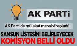 AK Parti’nin Samsun  Milletvekilini belirleyecek komisyon başkanı ve üyeleri belli oldu!