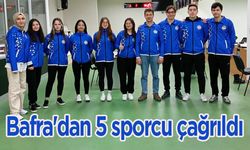 Bafra'dan Trabzon’a 5 sporcu gidiyor