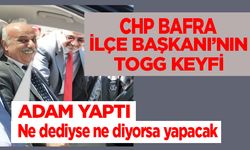 Bafra’da Başkan Perçin’in Togg Keyfi