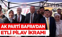 Ak Parti Bafra İlçe Başkanlığı Etli Pilav Dağıttı