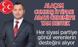 Alaçam cumhur ittifakı adayı Özdemir’e tam destek