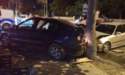 Bafra'da Trafik kazası 2 sürücü yaralandı