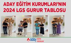 Aday Eğitim kurumları LGS’de dereceye giren öğrencilerini ödüllendirdi.