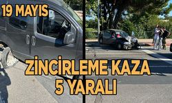 19 Mayıs'ta zincirleme kaza 5 yaralı