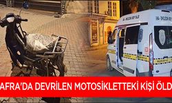 Bafra'da devrilen motosikletteki kişi öldü