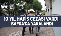 Bafra'da 10 yıl hapis cezası bulunan firari yakalandı