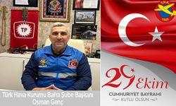 Thk Şube Başkanı Osman Genç 29 Ekim Bayram Mesajı