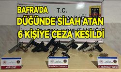 Bafra'da düğünde silah atanlara idari yaptırım uygulandı