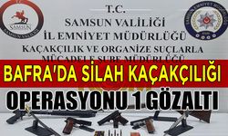 Bafra'da silah kaçakçılığı operasyonu 1 gözaltı