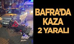 Bafra’da kaza 2 yaralı