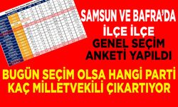 Samsun ve Bafra’da genel seçim anketi yapıldı!