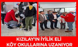 Bafra Kızılay’ın iyilik eli köy okullarına uzanıyor