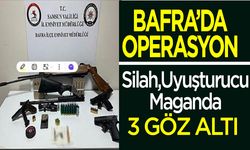 Bafra’da operasyon 3 gözaltı