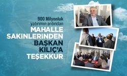 Mahalle Sakinlerinden Başkan Kılıç’a Teşekkür