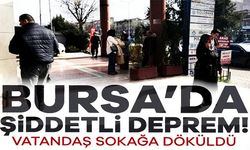 Bursa'da 4.0 büyüklüğünde deprem!