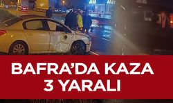 Bafra'da Kaza 3 kişi yaralandı