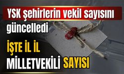 İllerin milletvekili sayıları güncellendi