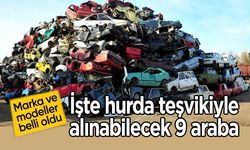 İşte hurda teşvikiyle alınabilecek 9 araba