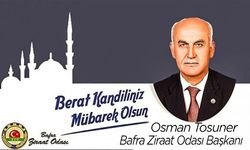 Osman Tosuner'den Berat Kandili mesajı