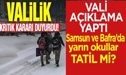 Samsun Ve İlçelerinde Okullar Tatil Mi? Vali Açıklama Yaptı