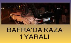 Bafrada kaza 1 yaralı