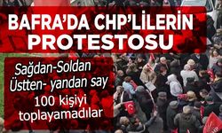 CHP Bafra’da 'İmamoğlu' protestosuna katılım çok az oldu